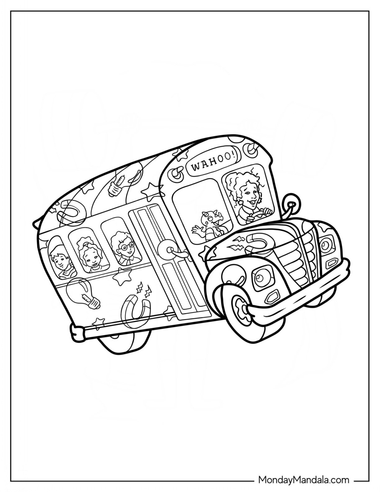 20 Magic School Bus Coloring Pages Free PDF Printables 