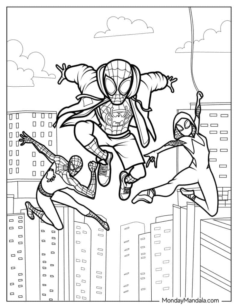 20 Miles Morales Coloring Pages Free PDF Printables 