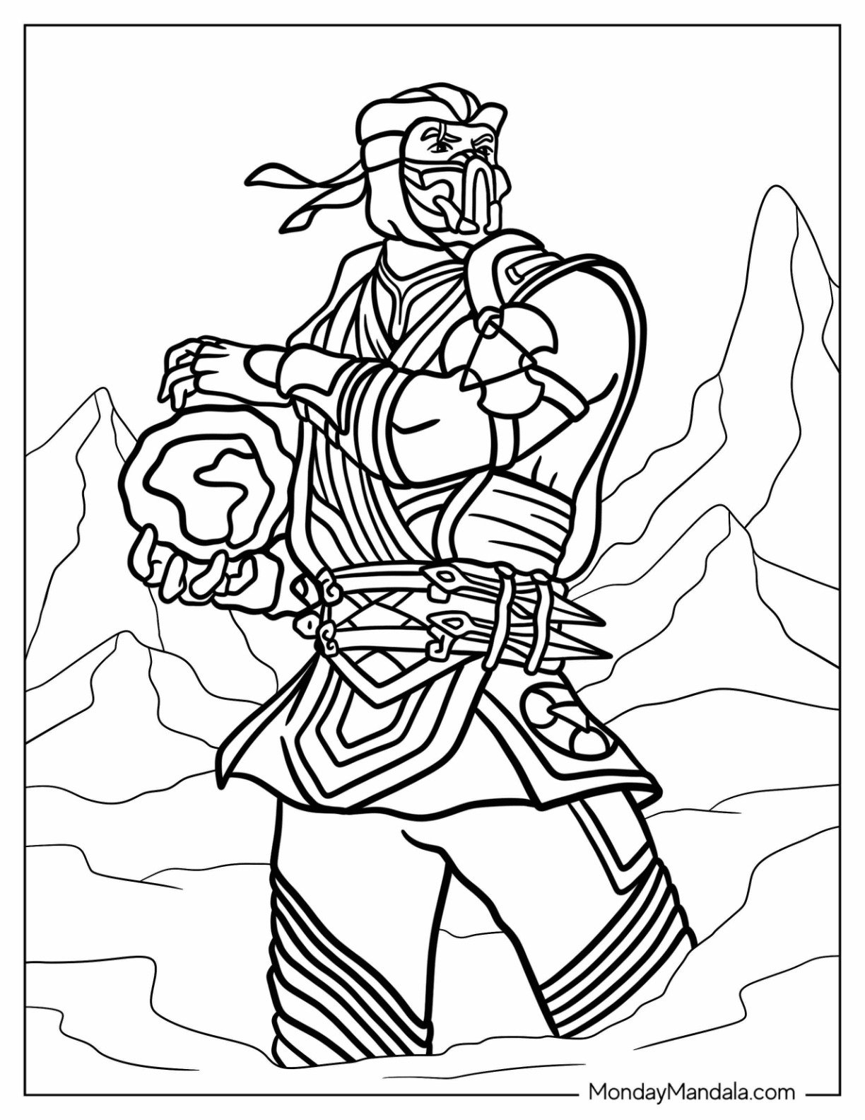 20 Mortal Kombat Coloring Pages Free PDF Printables 