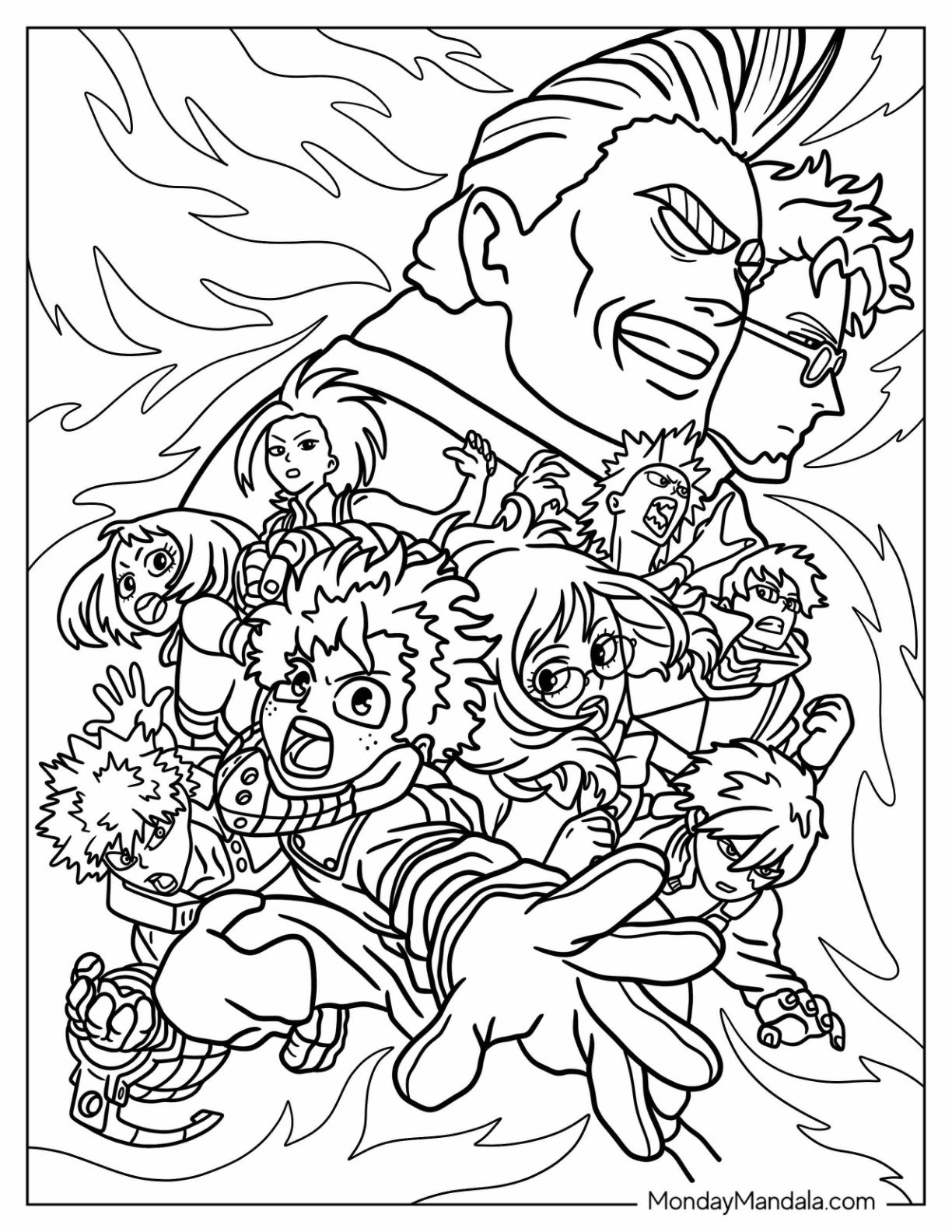20 My Hero Academia Coloring Pages Free PDF Printables 