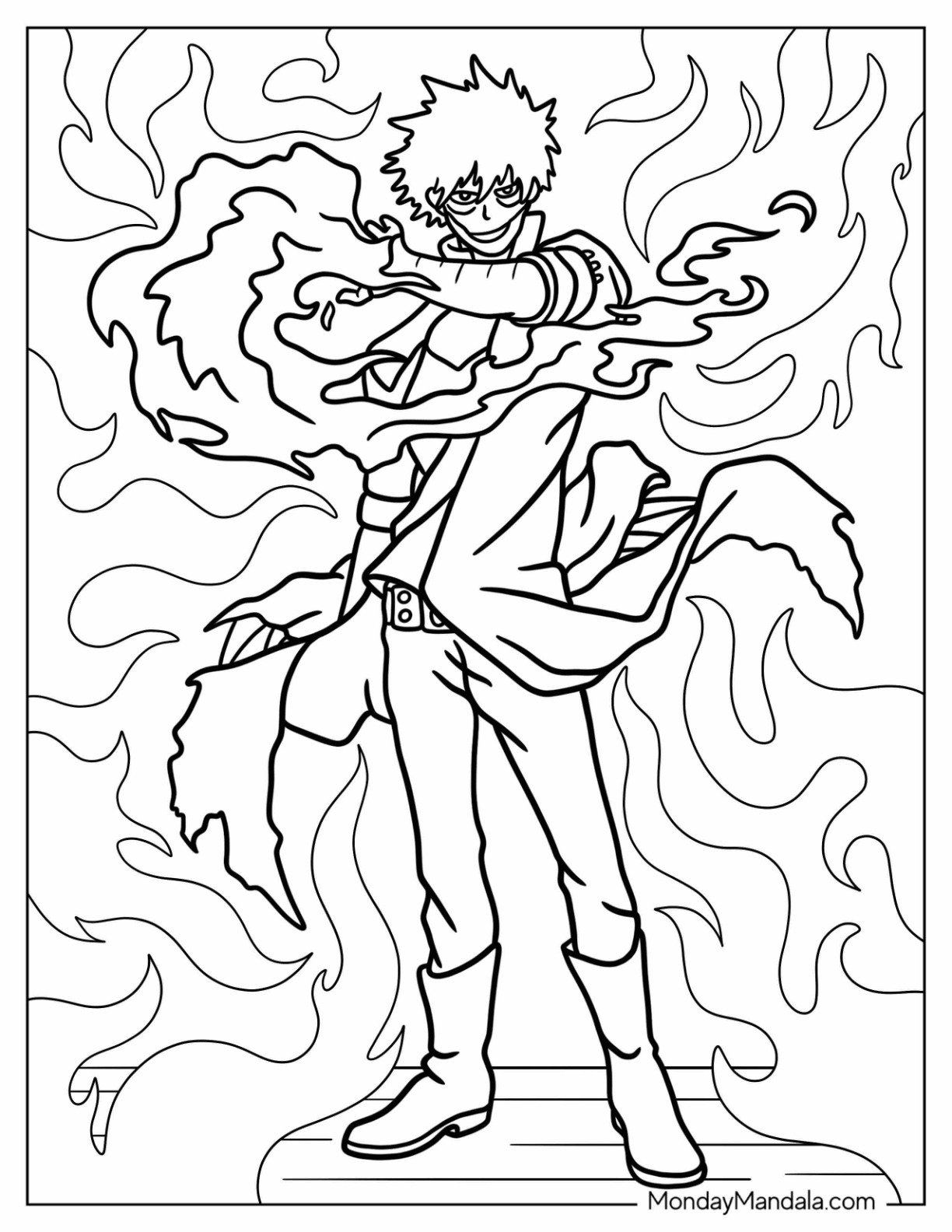 Printable All Might Coloring Page Printable