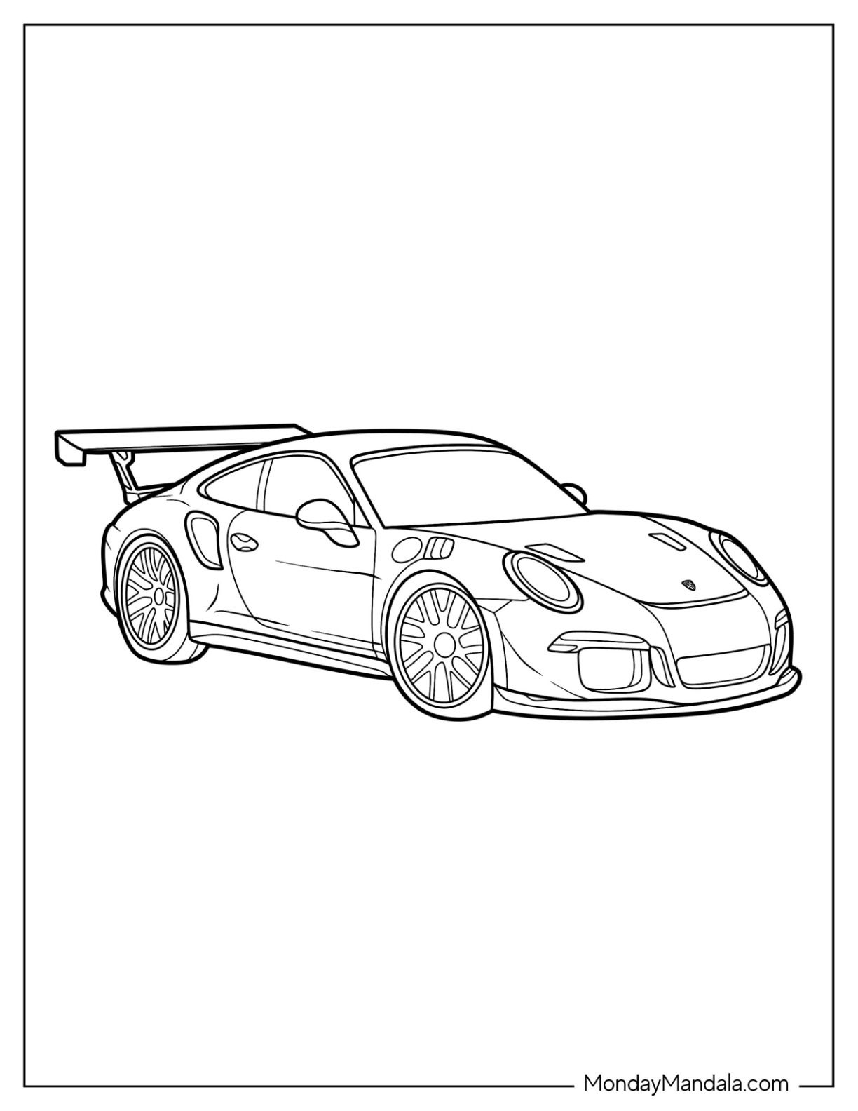 Porsche Coloring Pages Printable