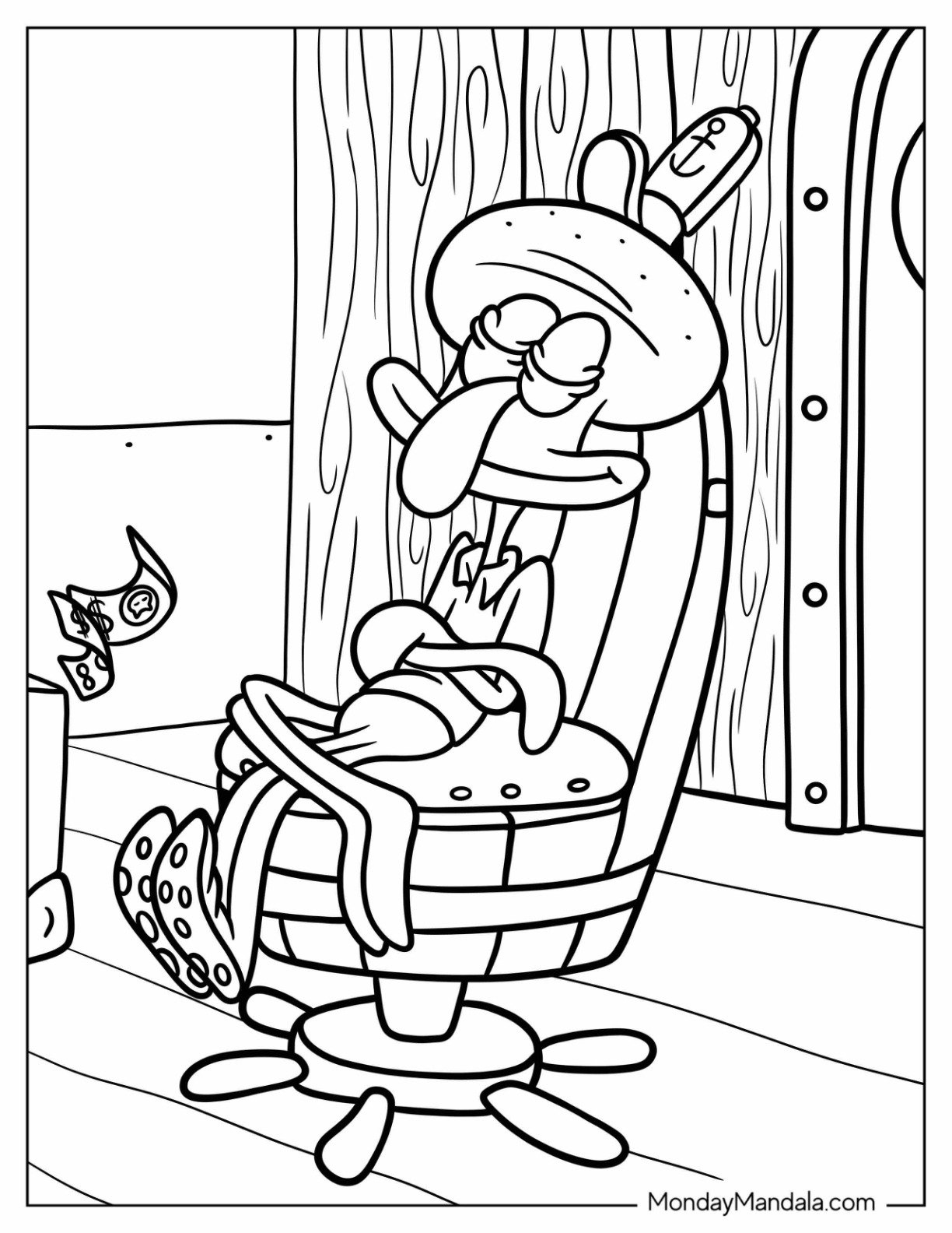 20 Squidward Coloring Pages Free PDF Printables 