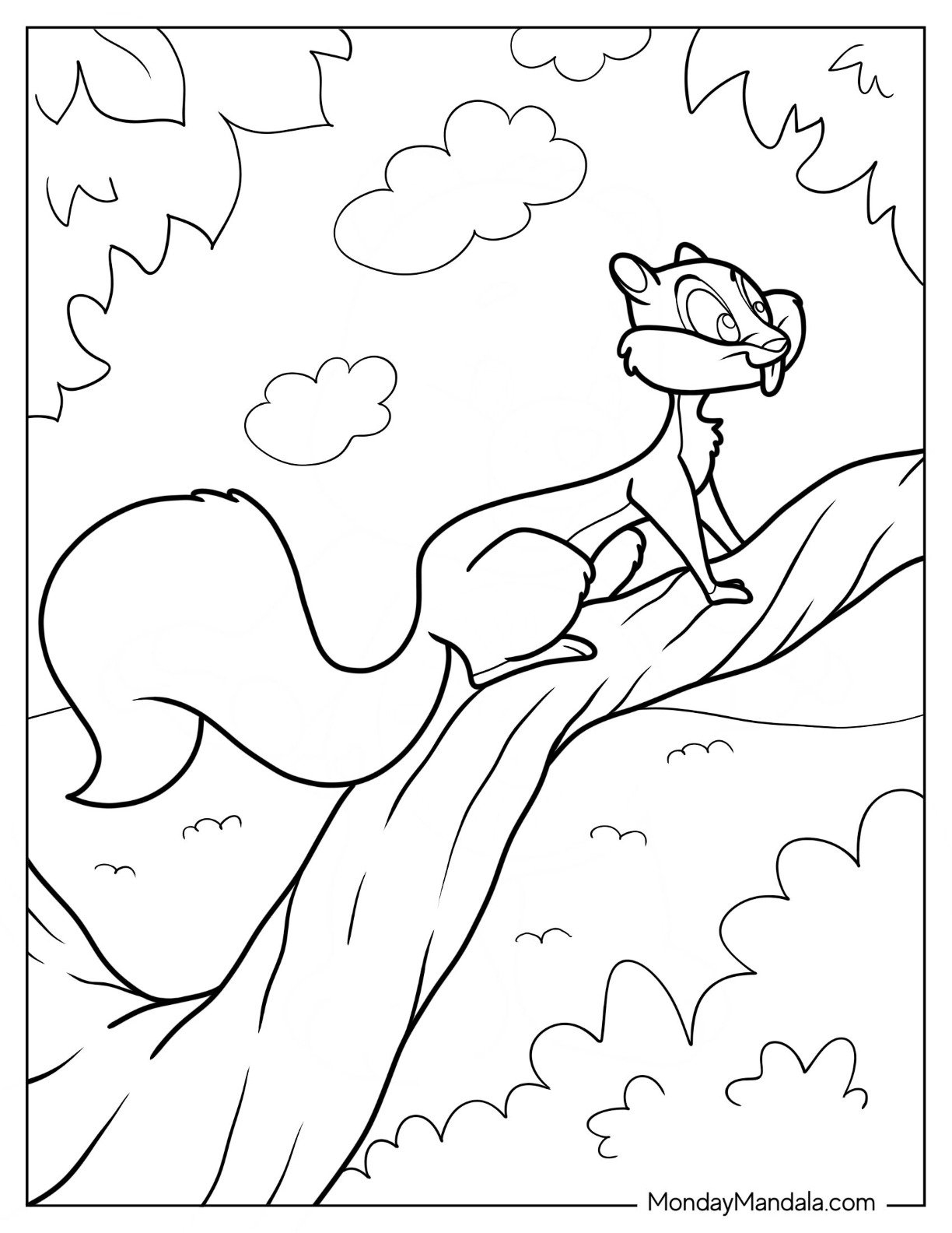 Surly From The Nut Job Coloring Page