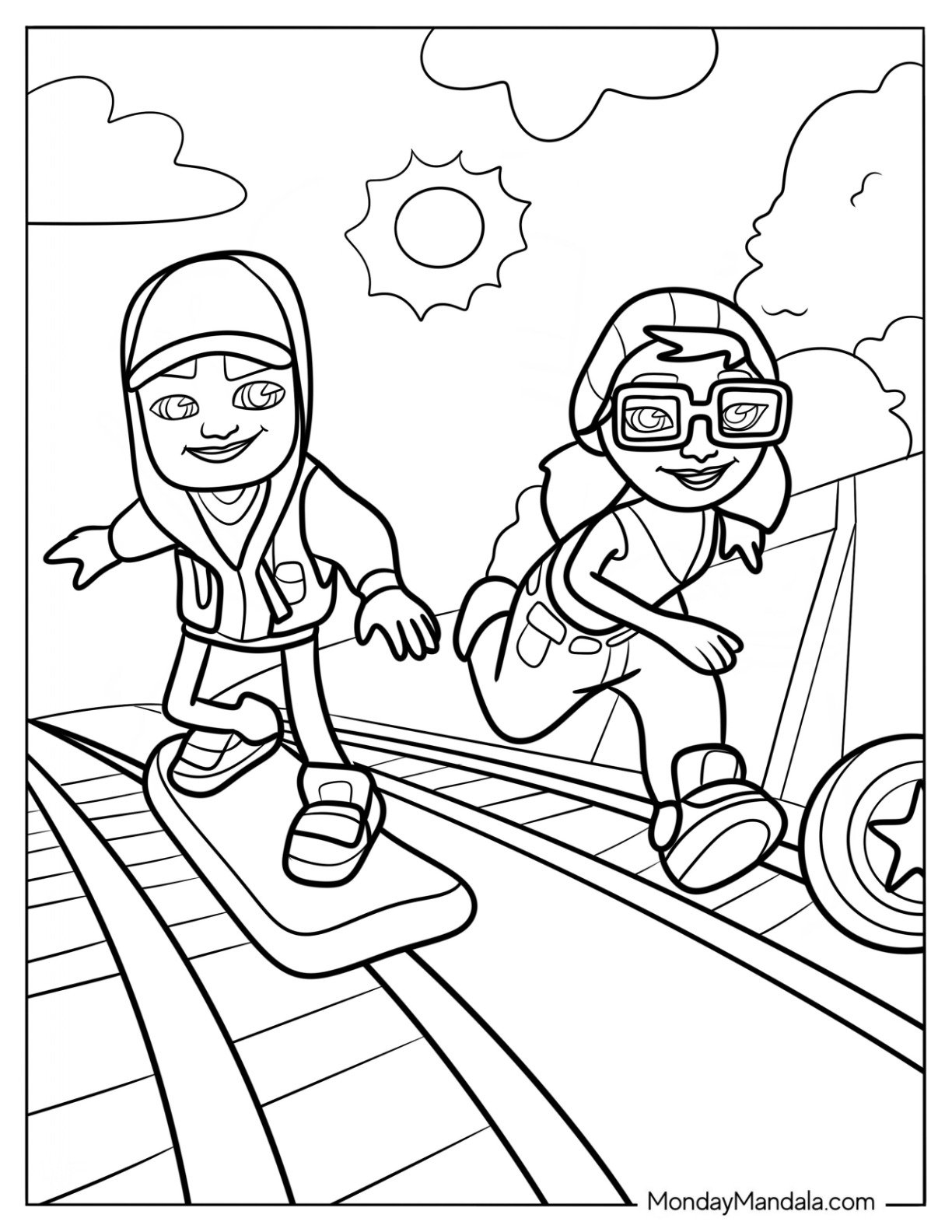 20 Subway Surfers Coloring Pages Free PDF Printables 