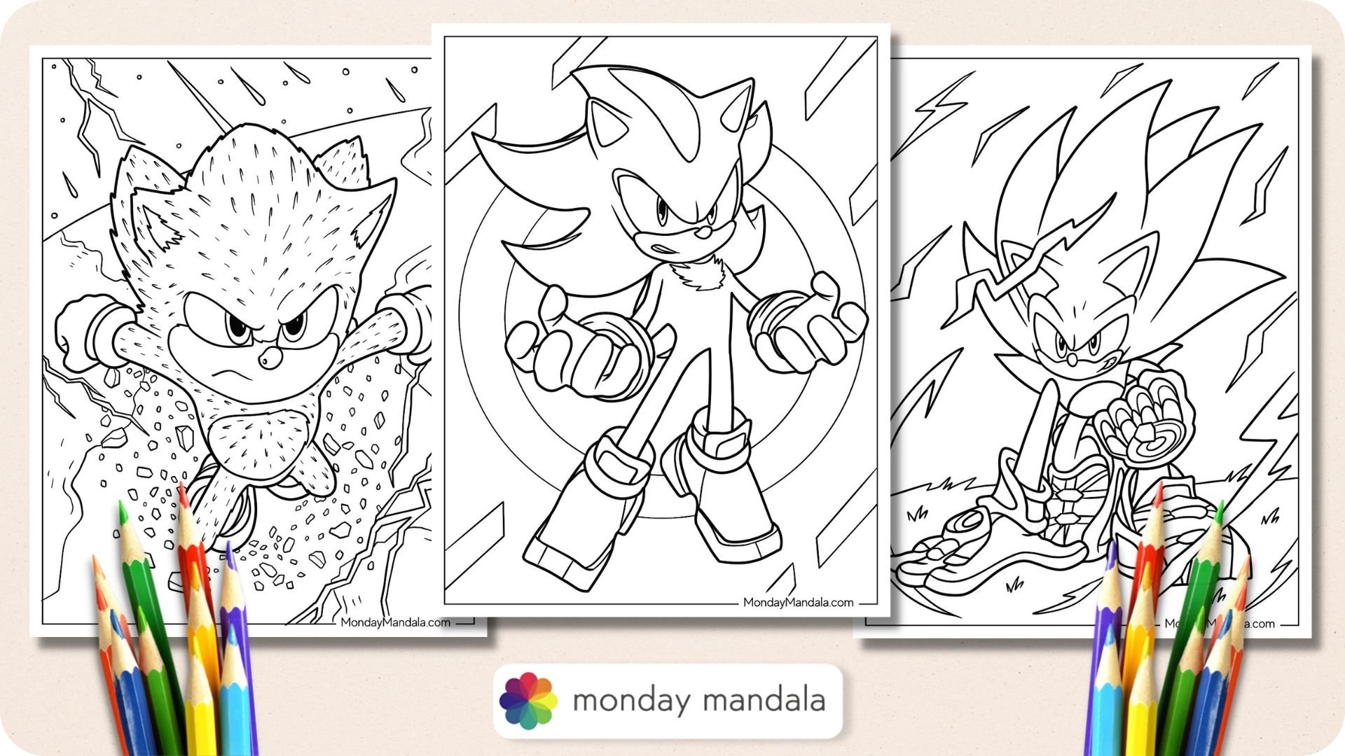 20 Super Sonic Coloring Pages Free PDF Printables 