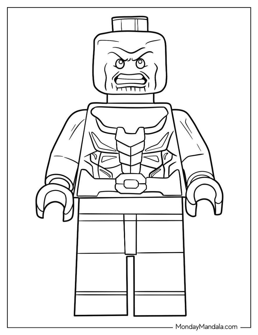 20 Thanos Coloring Pages Free PDF Printables 