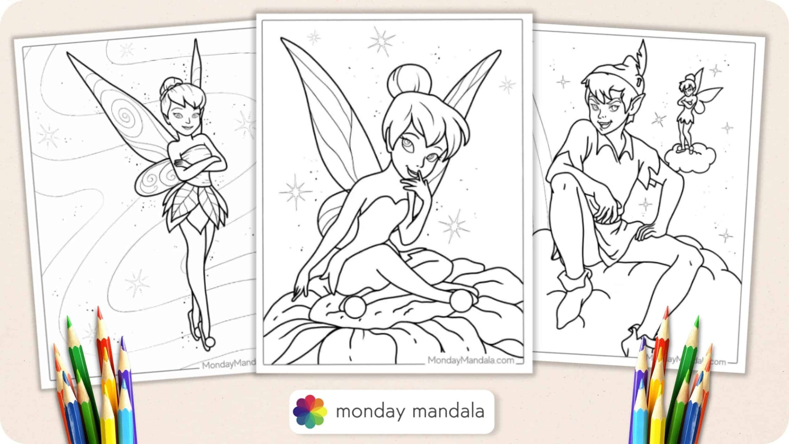 Tinkerbell Coloring Coloring Pages Printable