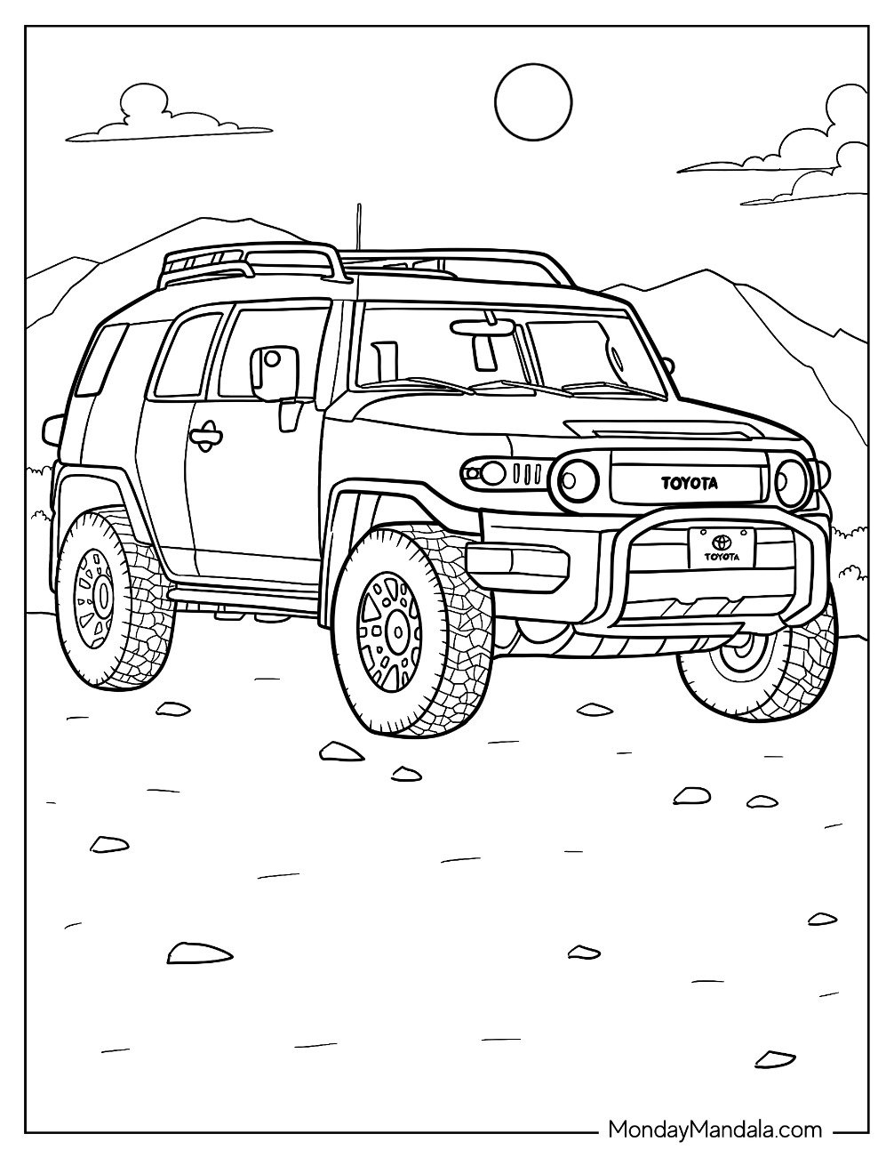 20 Toyota Coloring Pages Free PDF Printables 