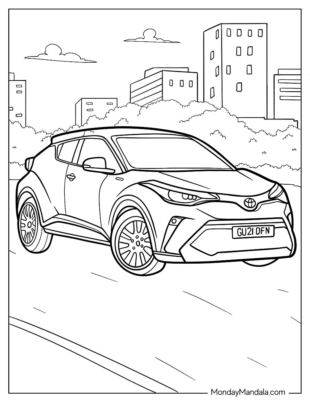 Toyota Coloring Pages Printable
