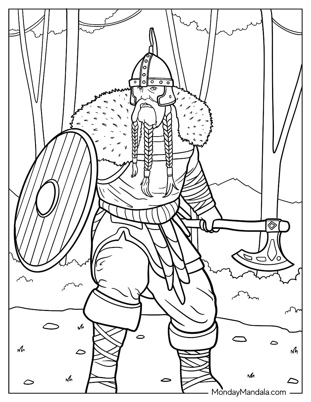 20 Viking Coloring Pages Free PDF Printables 