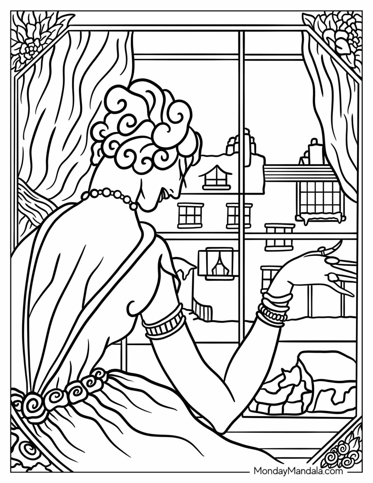 20 Vintage Coloring Pages Free PDF Printables 