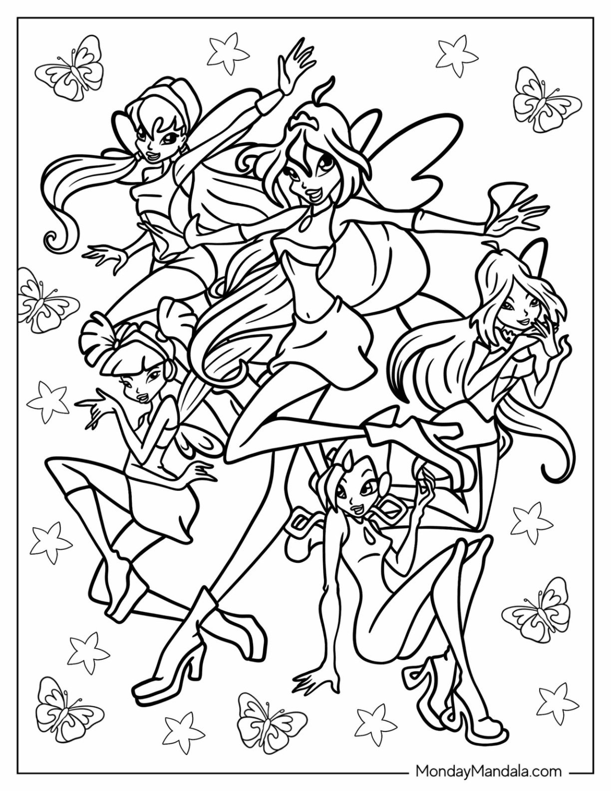20 Winx Coloring Pages Free PDF Printables 