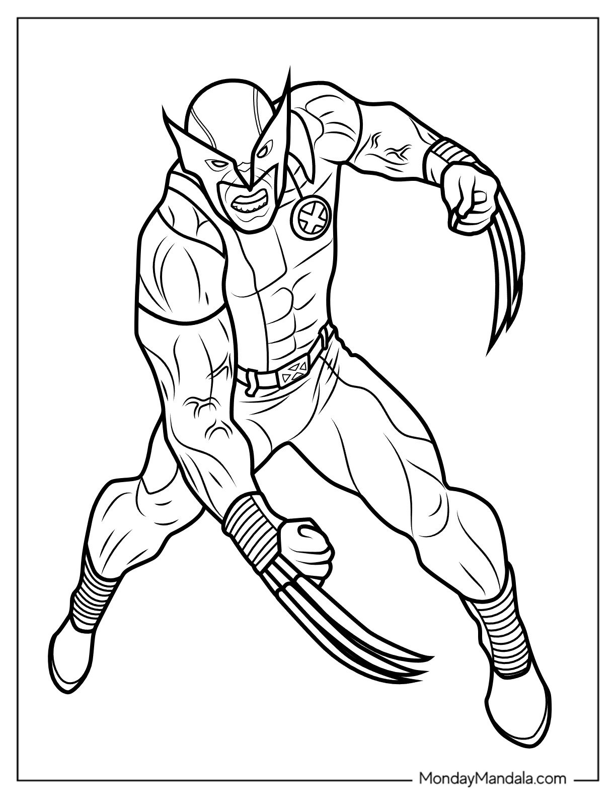 20 Wolverine Coloring Pages Free PDF Printables 