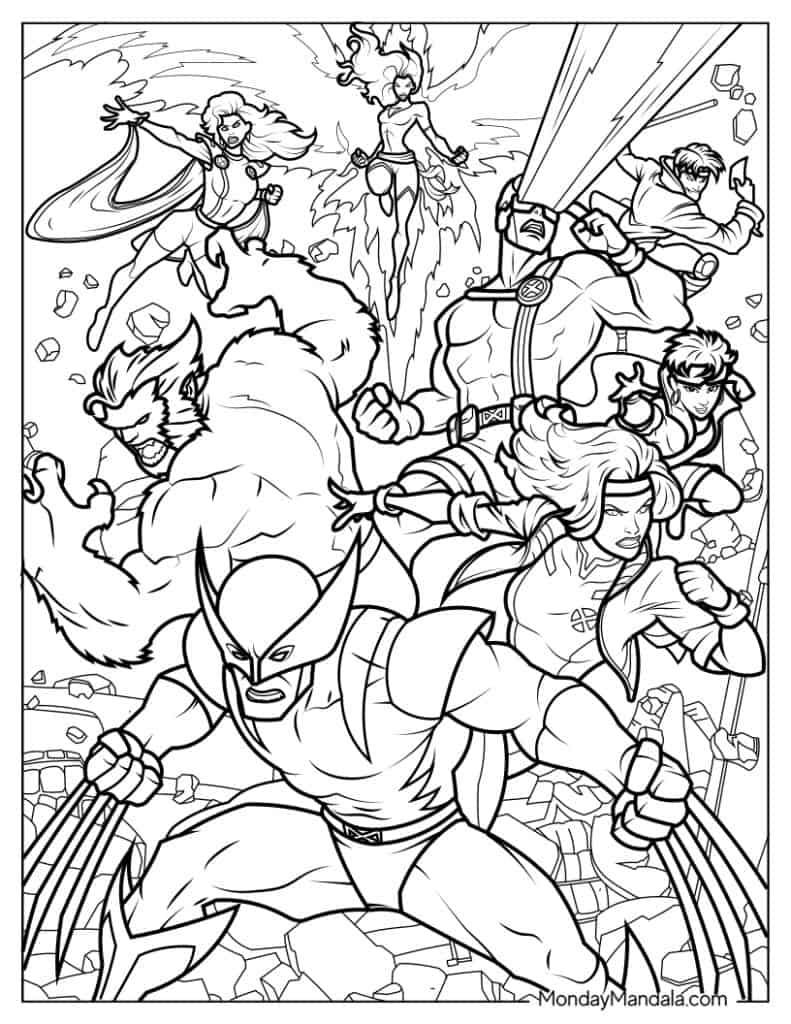 20 Wolverine Coloring Pages Free PDF Printables 