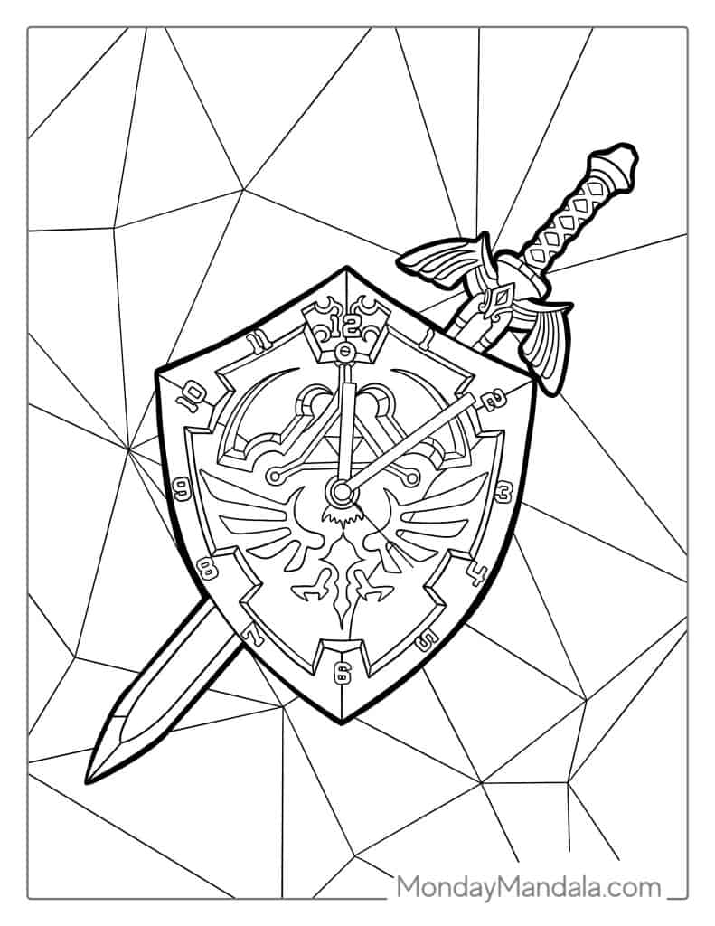 20 Zelda Coloring Pages Free PDF Printables 