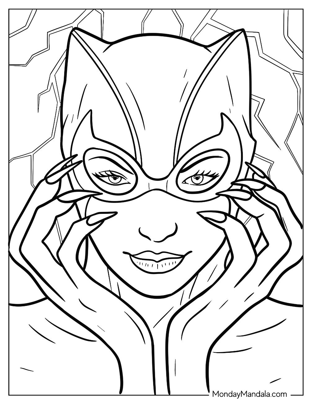 22 Catwoman Coloring Pages Free PDF Printables 