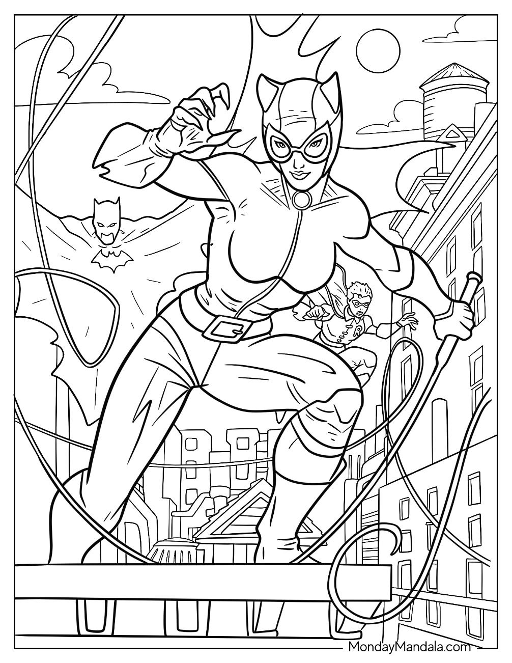22 Catwoman Coloring Pages Free PDF Printables 