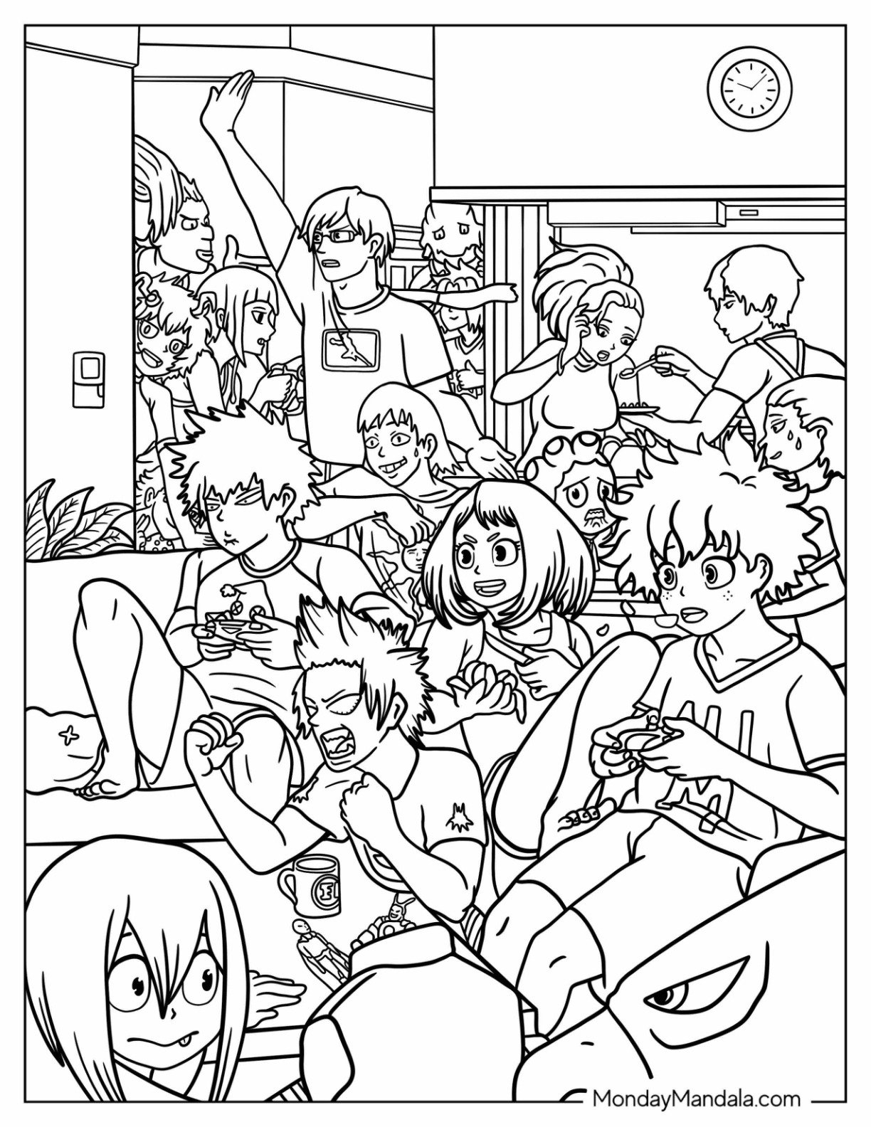 Deku & Uraraka Coloring Pages Printable