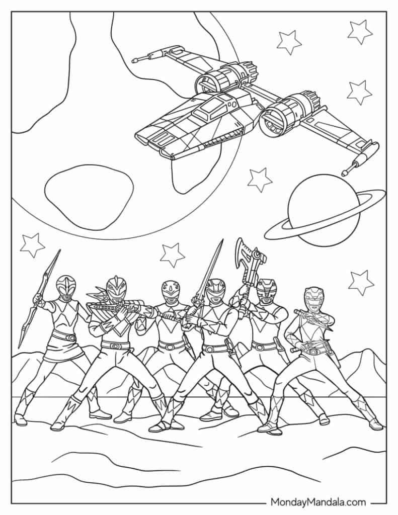 22 Power Rangers Coloring Pages Free PDF Printables 