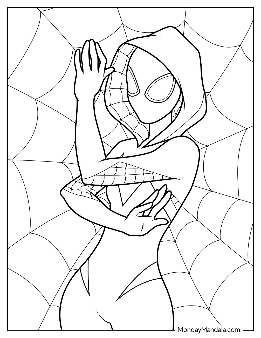22 Spider Gwen Coloring Pages Free PDF Printables 