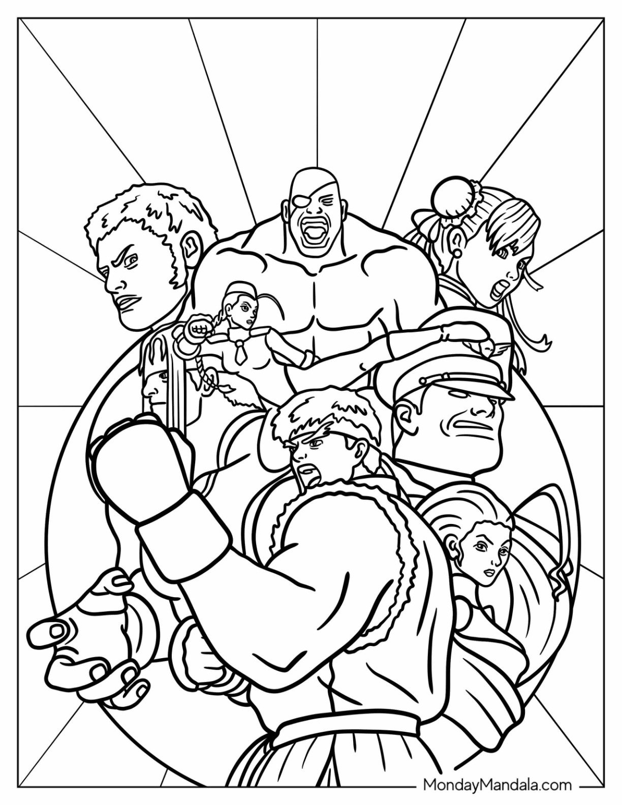 22 Street Fighter Coloring Pages Free PDF Printables 