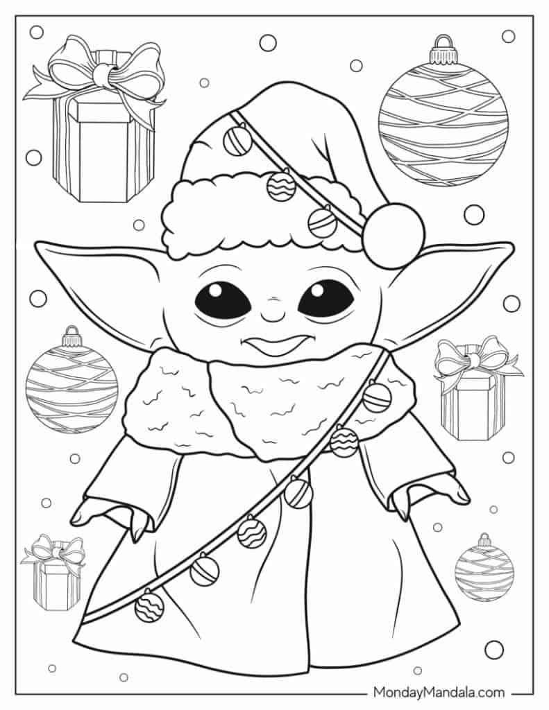 Lego Star Wars Christmas Coloring Page