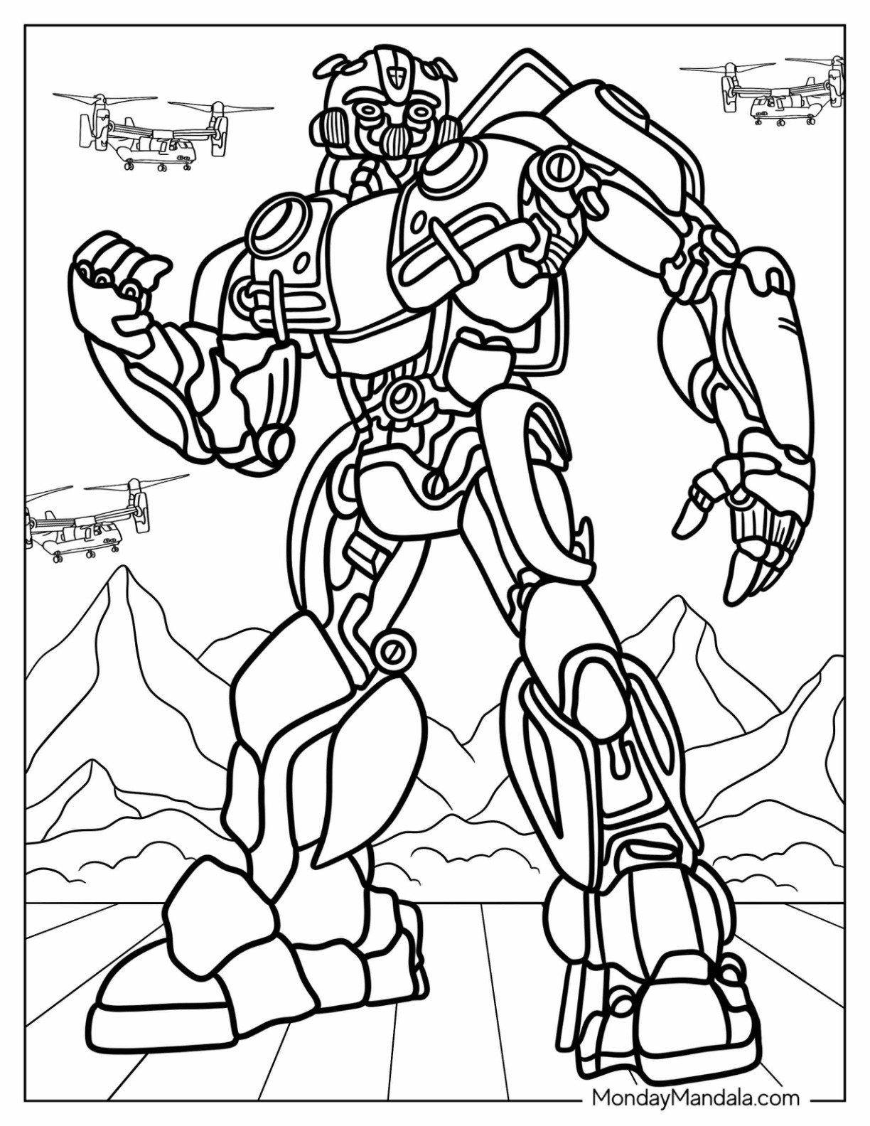 Bumblebee Coloring Coloring Pages Printable