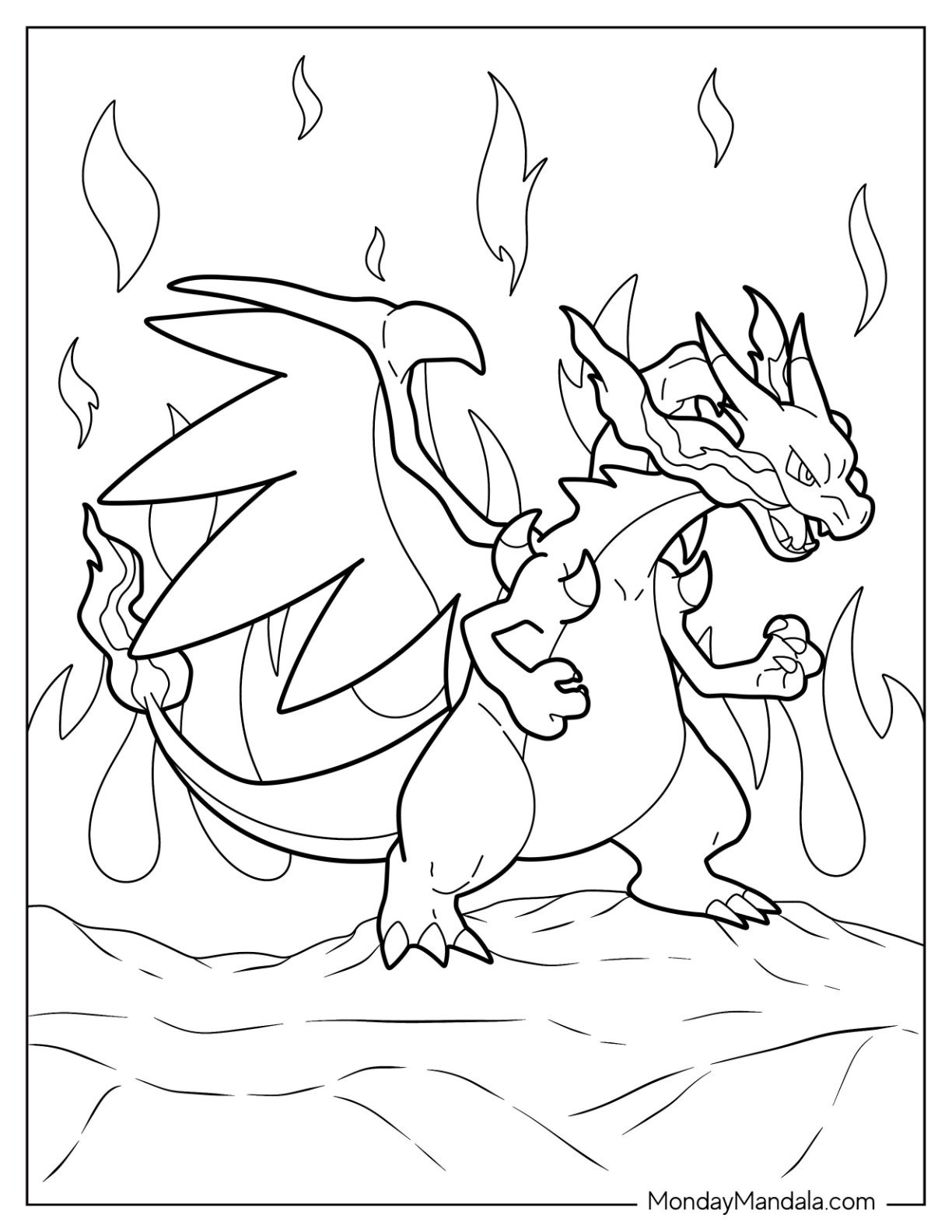 24 Mega Pokemon Coloring Pages Free PDF Printables 