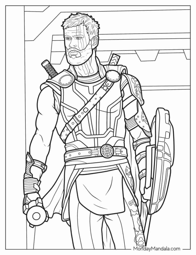 24 Thor Coloring Pages Free PDF Printables 