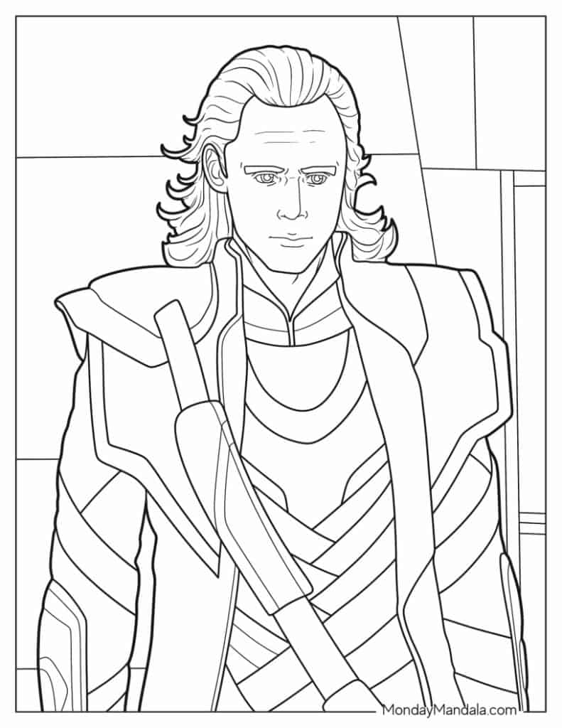 Loki Coloring Pages Printable