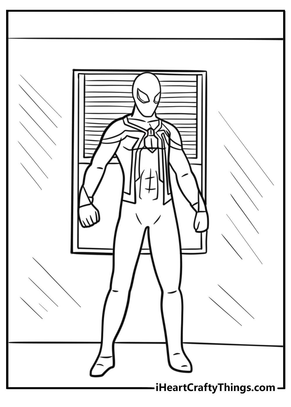 Iron Spider-Man Coloring Pages Featured Image