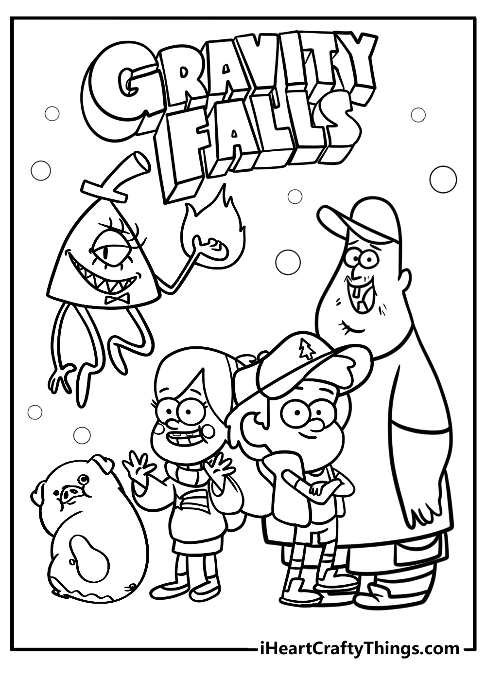 25 Gravity Falls Coloring Pages Printable Free PDFs 