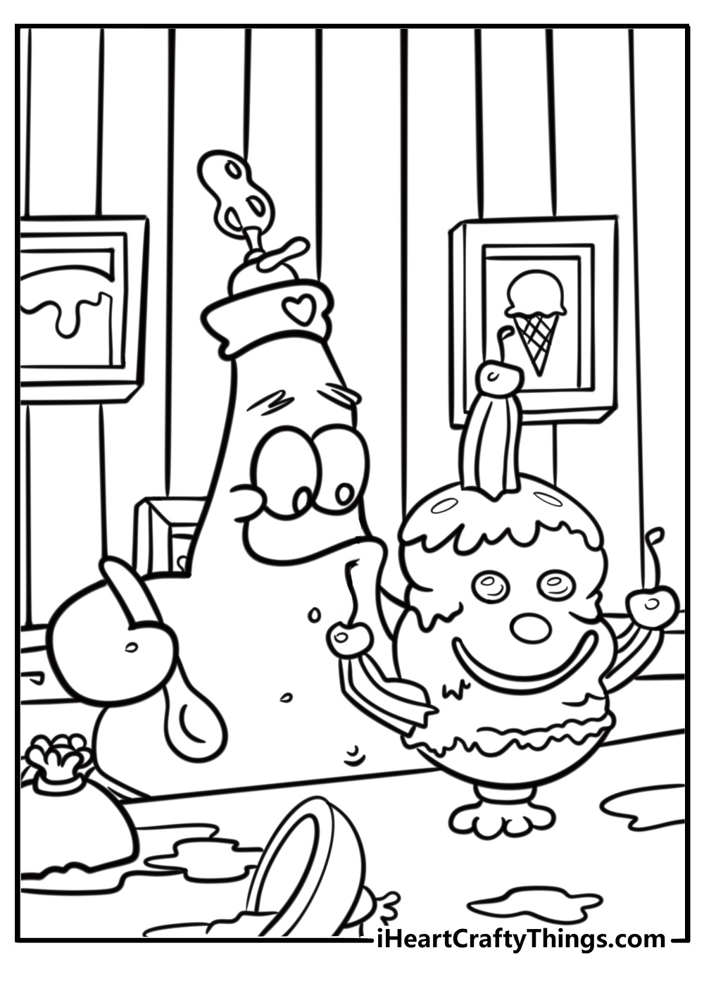 Patrick Star Coloring Coloring Pages Printable
