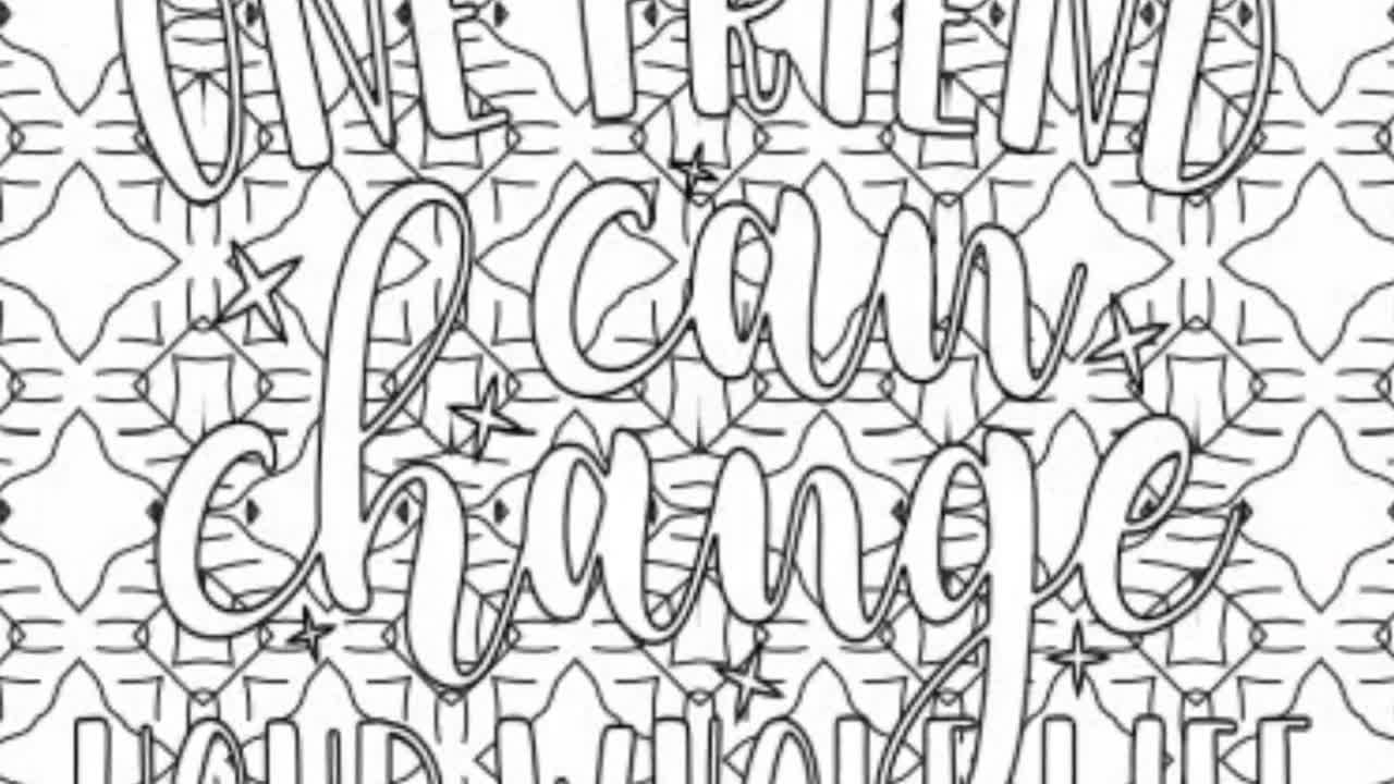 25 Printable Friendship Coloring Pages Bundle Best Friend Quote Printables Friendship Coloring Book Best Friend Gift Instant Download Etsy