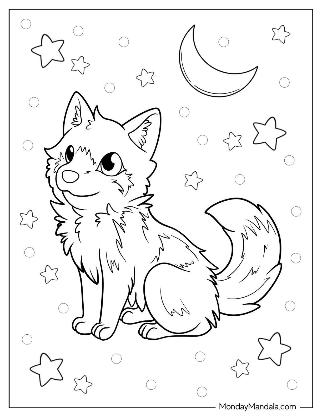 Funny Balto Coloring Page Printable