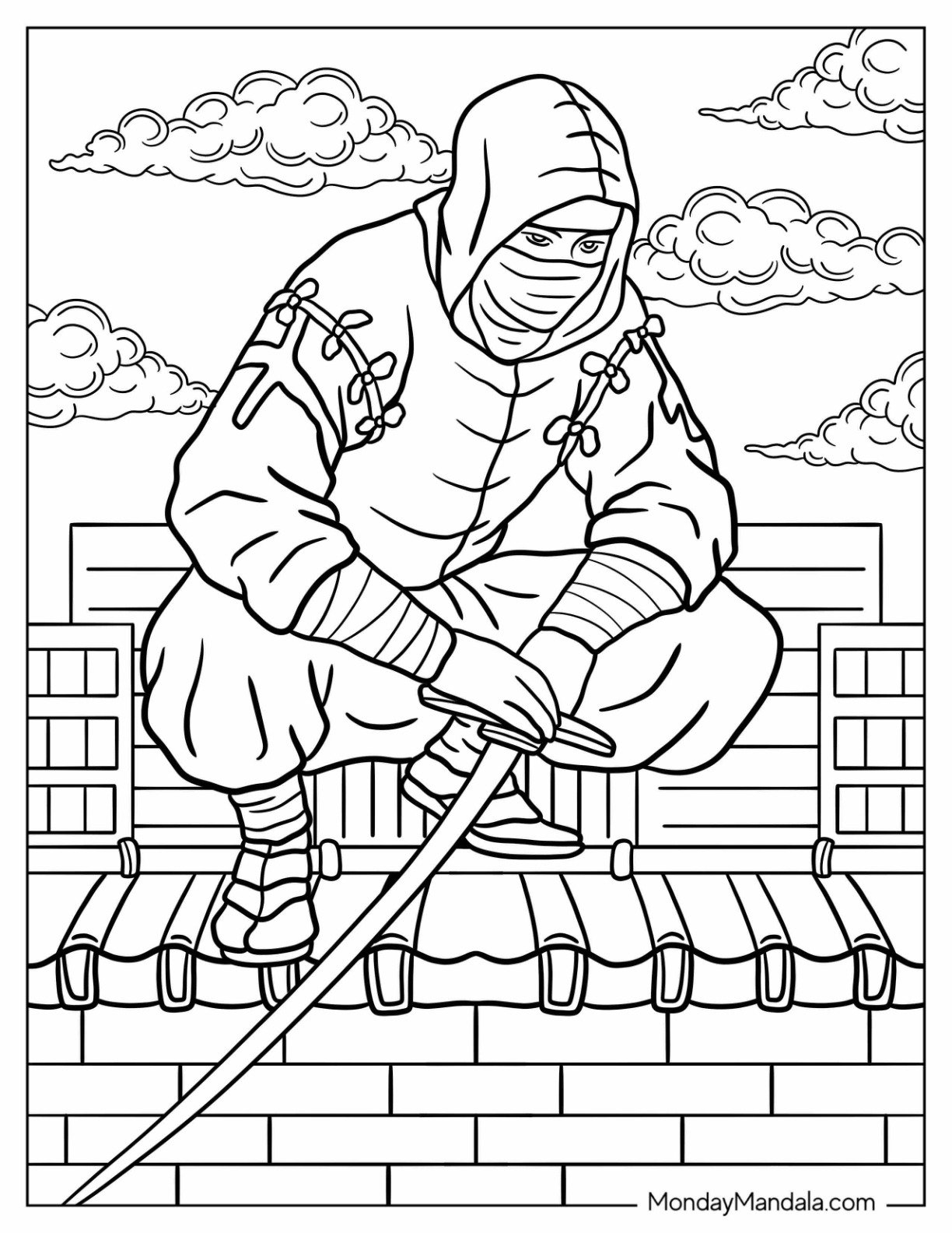 27 Ninja Coloring Pages Free PDF Printables 