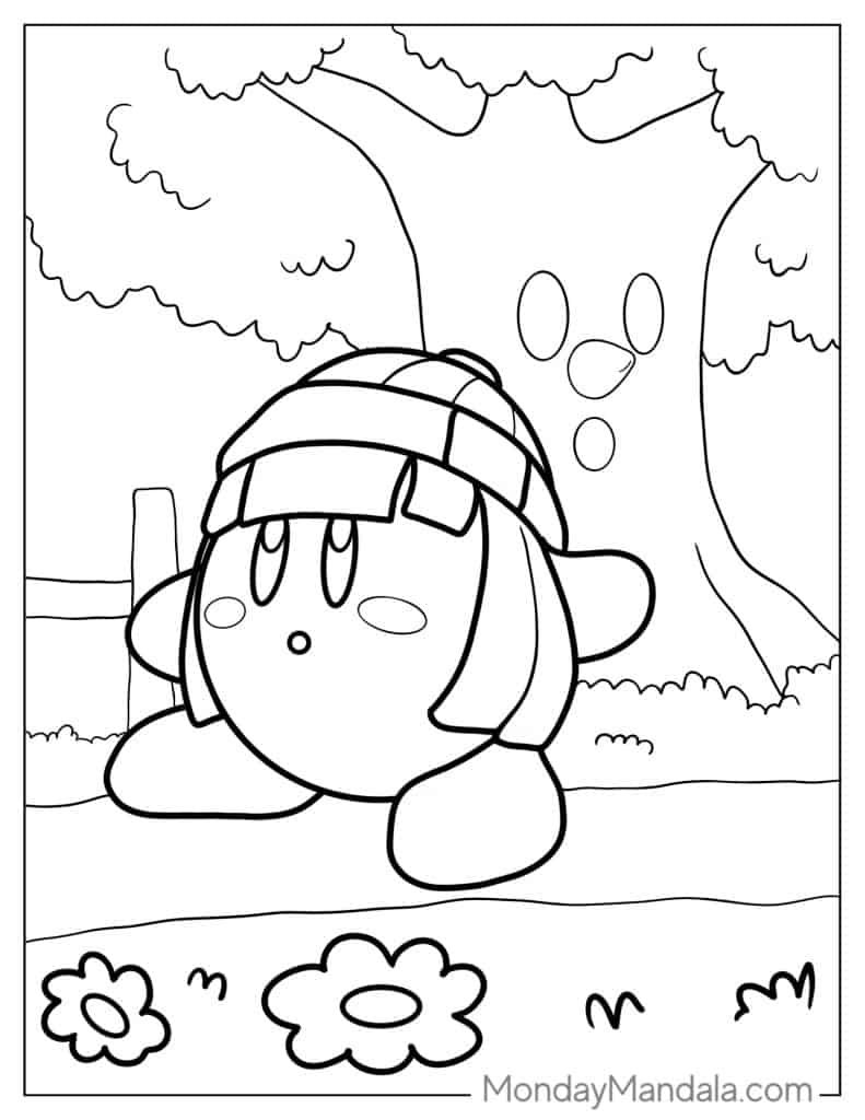 Kirby Star Allies Coloring Sheet Printable