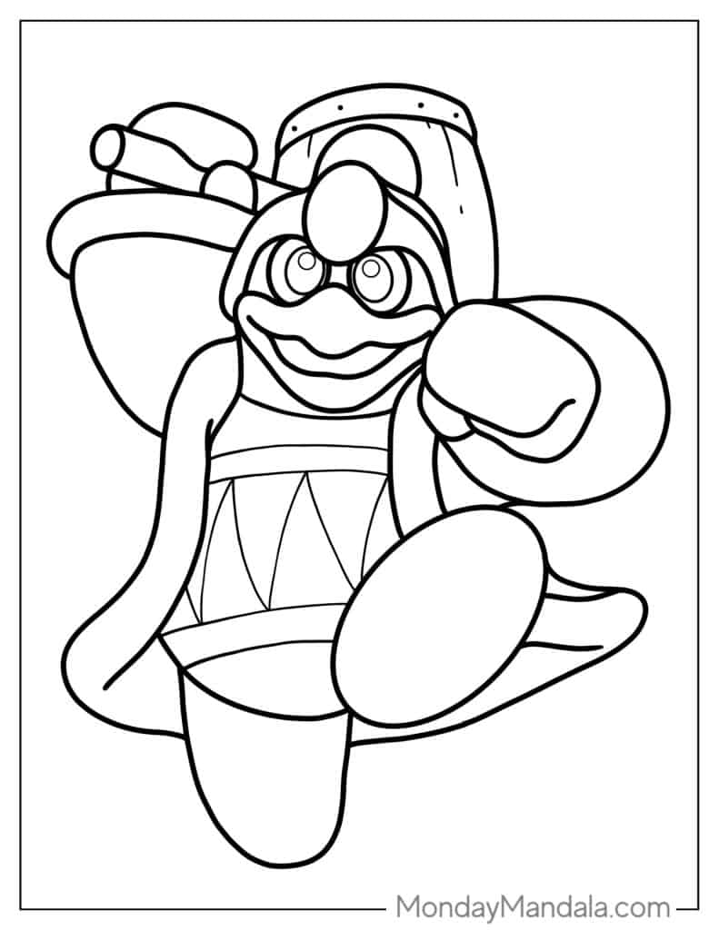 28 Kirby Coloring Pages Free PDF Printables 