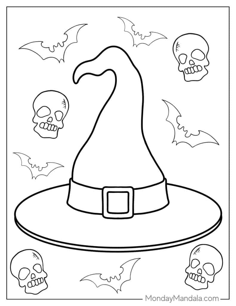 28 Witch Coloring Pages Free PDF Printables 