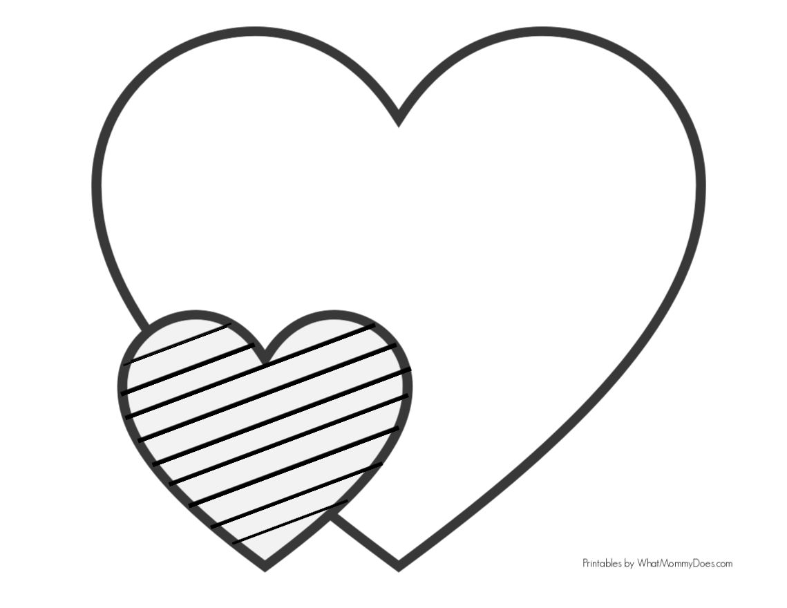 Hearts Coloring Pages Printable