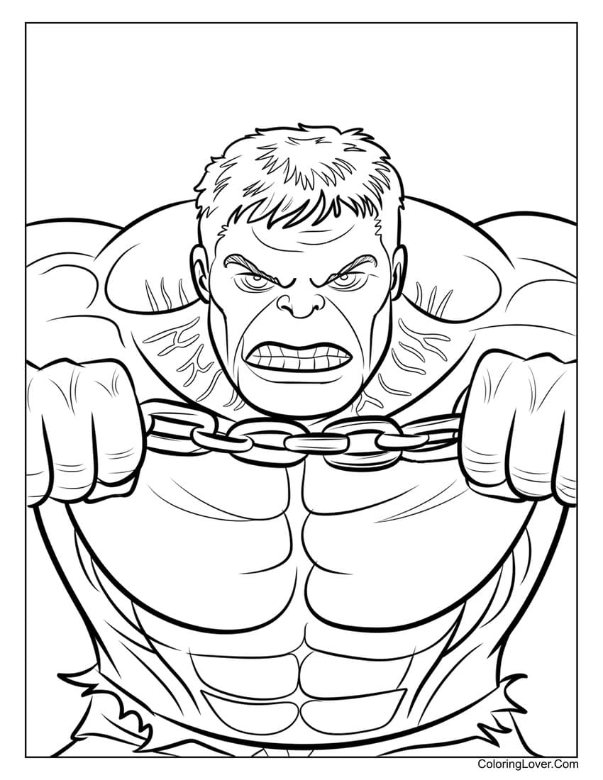 30 Hulk Coloring Pages Free Printables For All Ages 