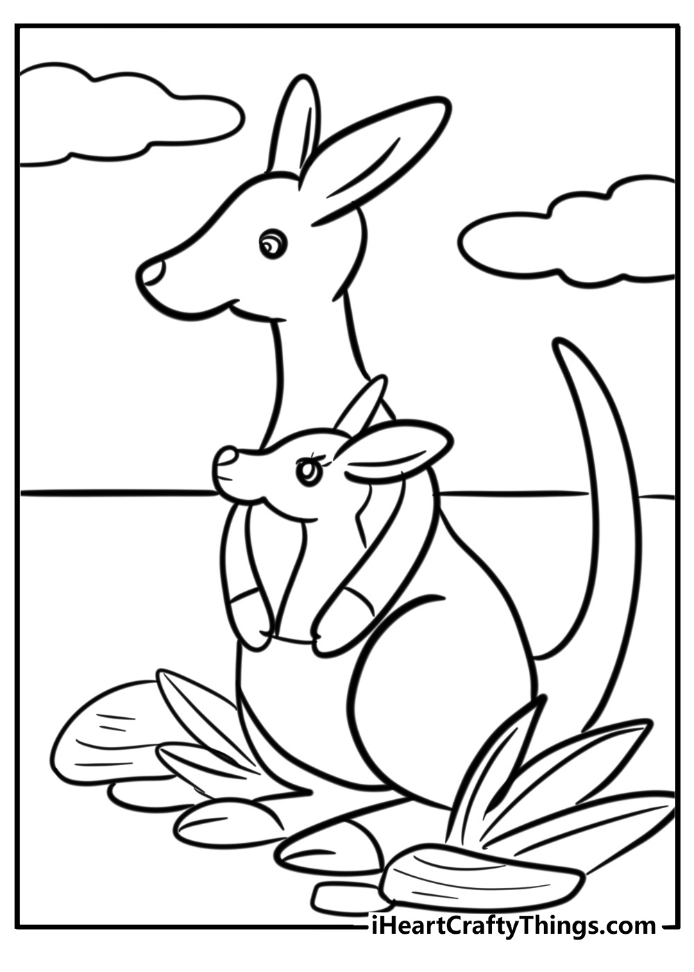 30 Kangaroo Coloring Pages Easy Free PDF Printables 