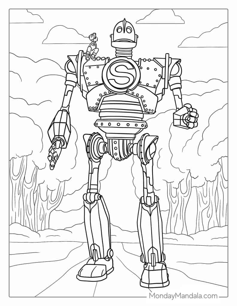 32 Robot Coloring Pages Free PDF Printables 