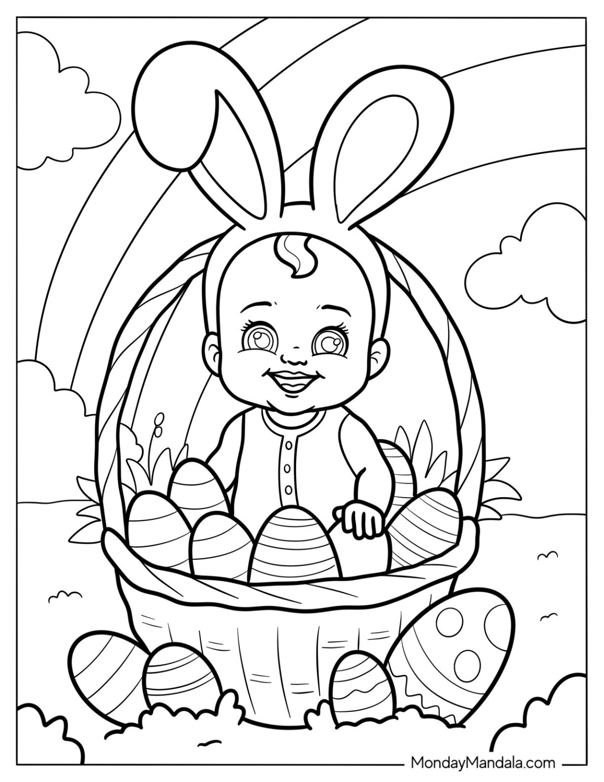 34 Baby Coloring Pages Free PDF Printables 