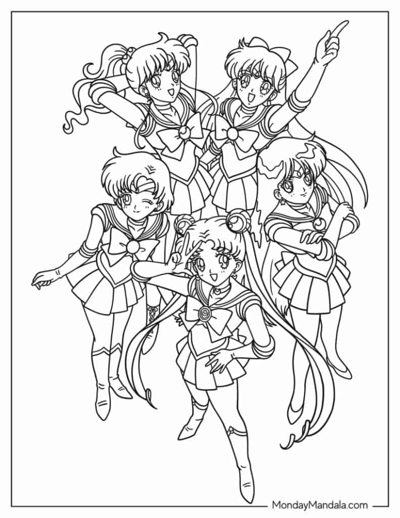Sailor Mercury Coloring Pages Printable