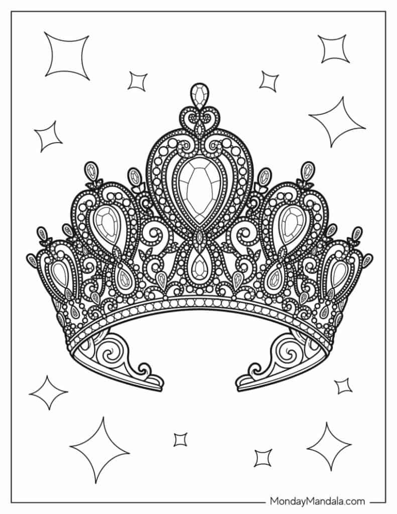 Jewelry Coloring Pages Printable