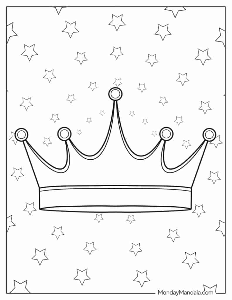 37 Crown Coloring Pages Free PDF Printables 