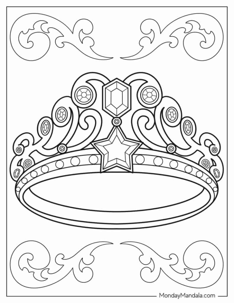 37 Crown Coloring Pages Free PDF Printables 