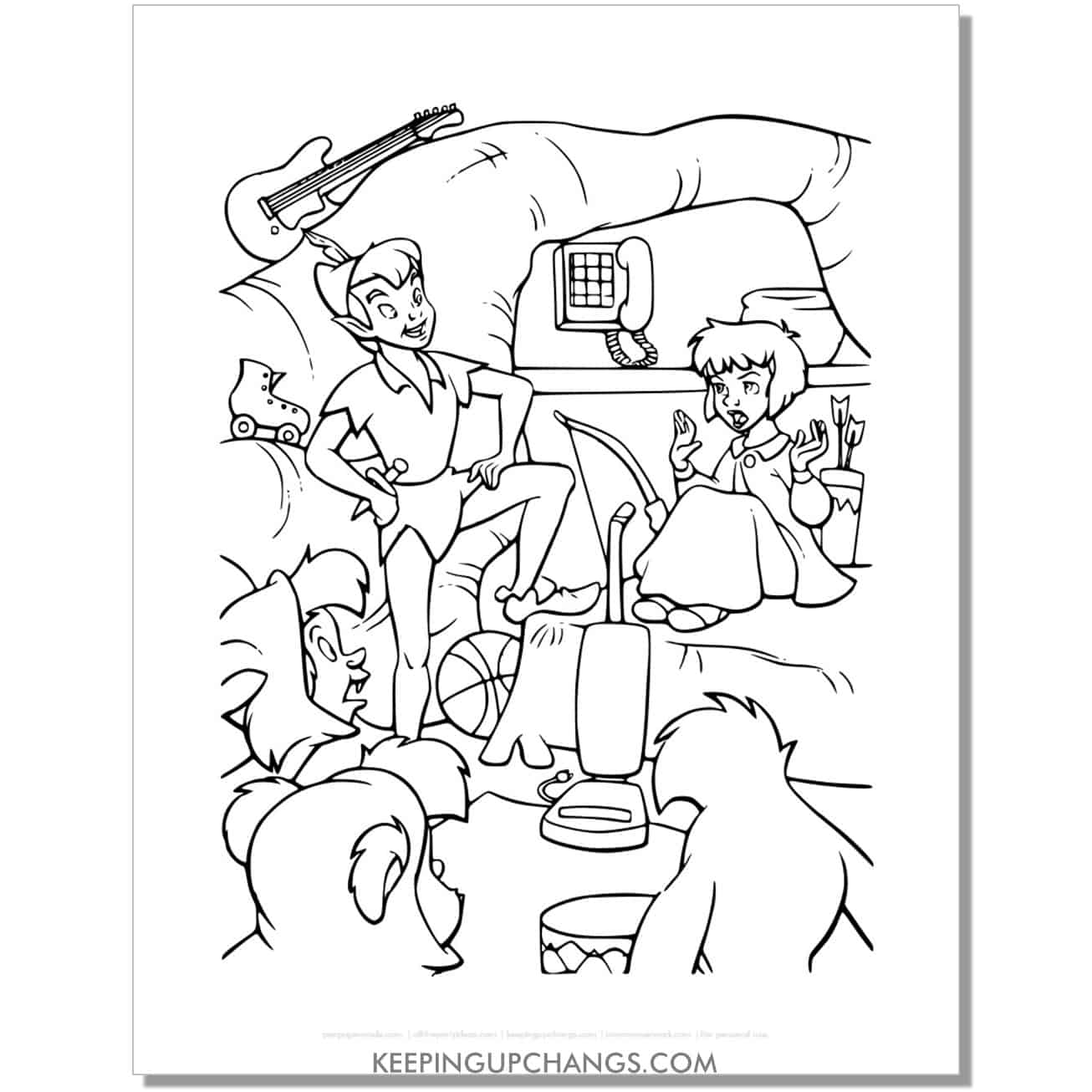 Peter Pan Coloring Coloring Pages Printable
